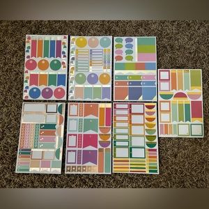 Erin Condren 7 Sheet Sticker Bundle #2 of 5